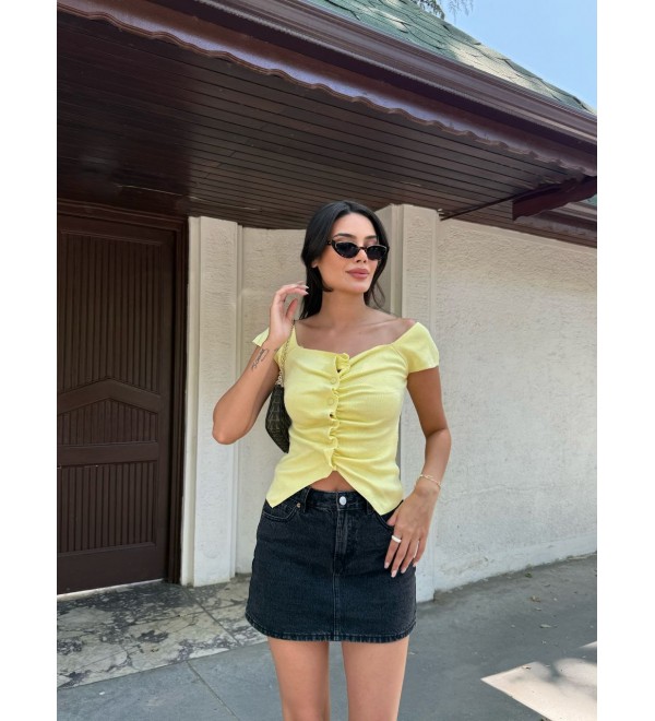 214322 SARI BLUZ TRİKO
