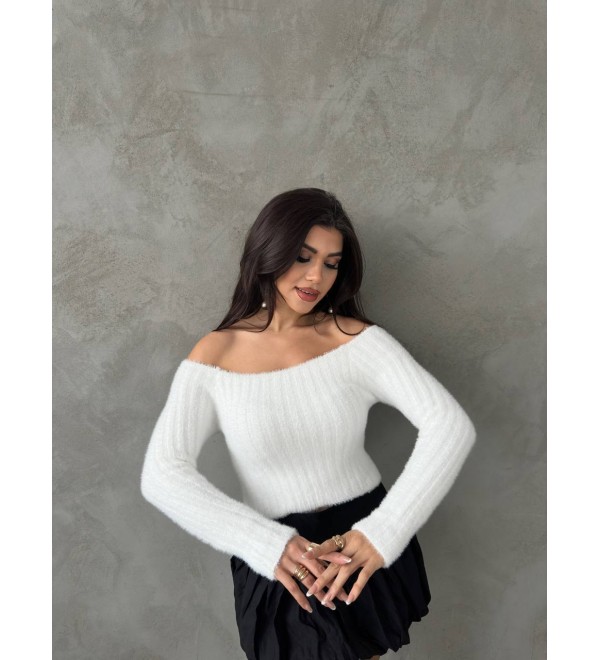 214366 EKRU BLUZ TRİKO