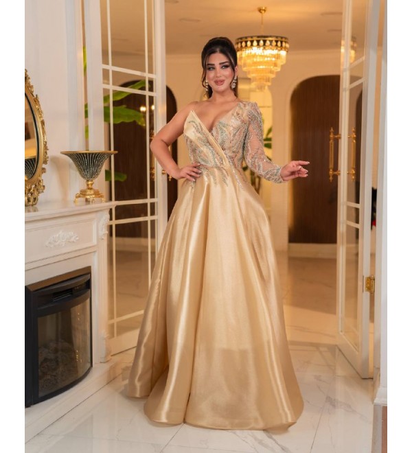 214529 KREM ABİYE SATEN