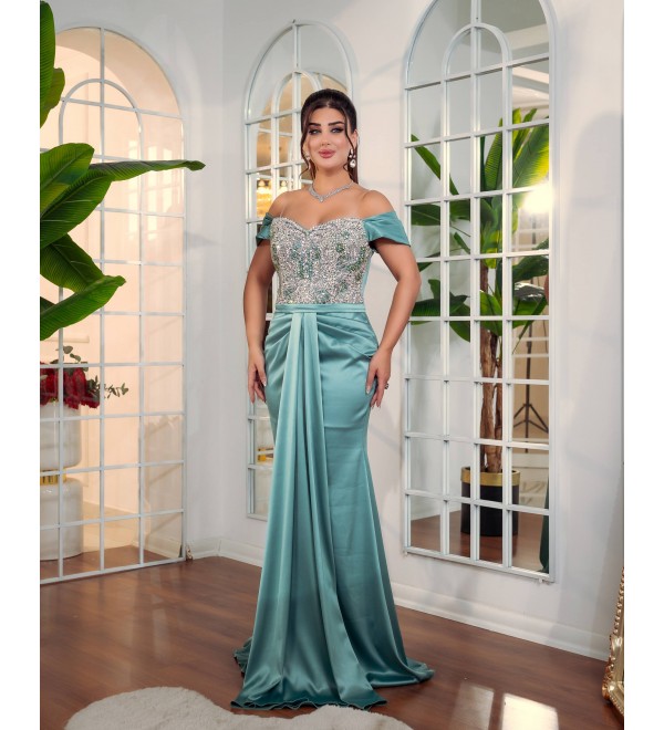 214531 SU YEŞİL ABİYE SATEN