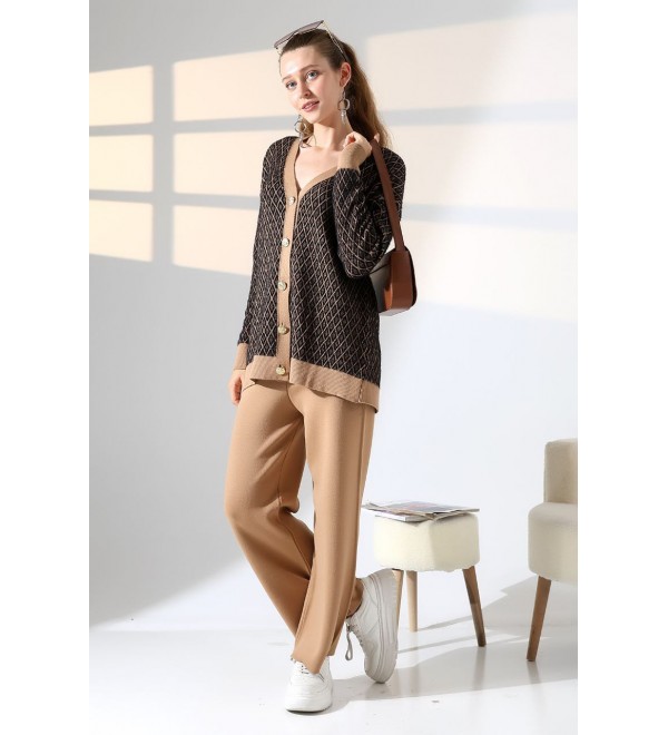 214551 SİYAH CAMEL TAKIM TRİKO