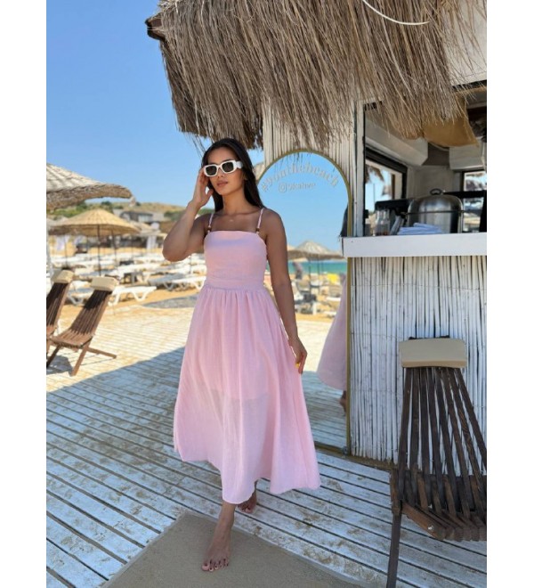 214631 PEMBE ELBİSE