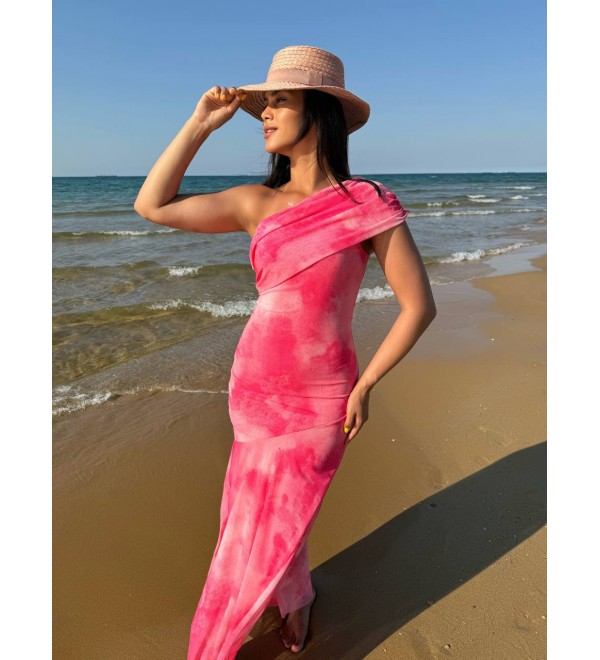 214645 PEMBE ELBİSE