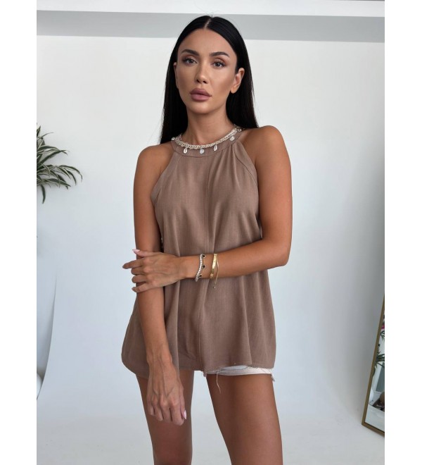 214821 VİZON BLUZ