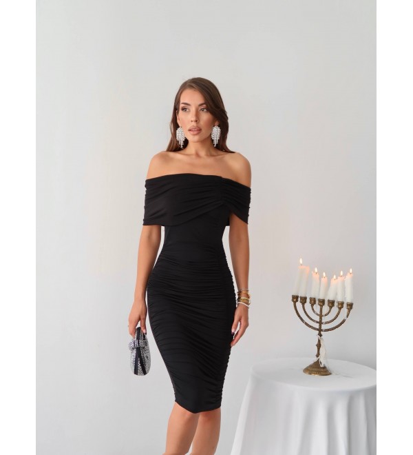 214886 SİYAH ELBİSE SANDY & TÜL