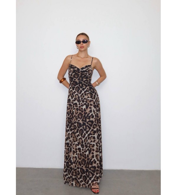 215092 LEOPAR ELBİSE