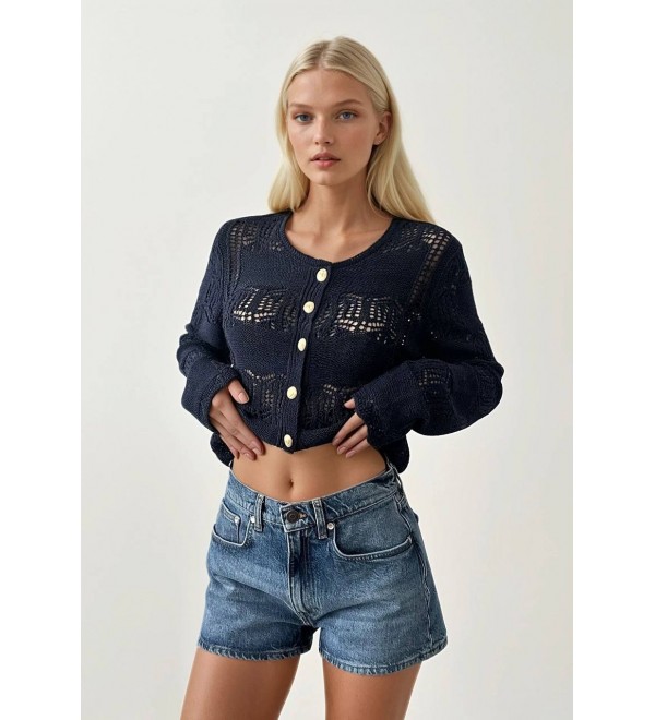 215328 LACİVERT HIRKA TRİKO