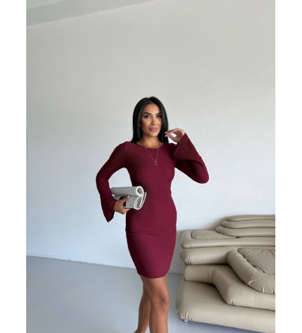 215460 Burgundy DRESS 
