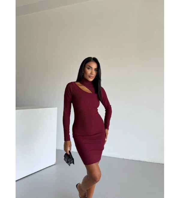 215465 BORDO ELBİSE OTTOMAN  KUMAŞ