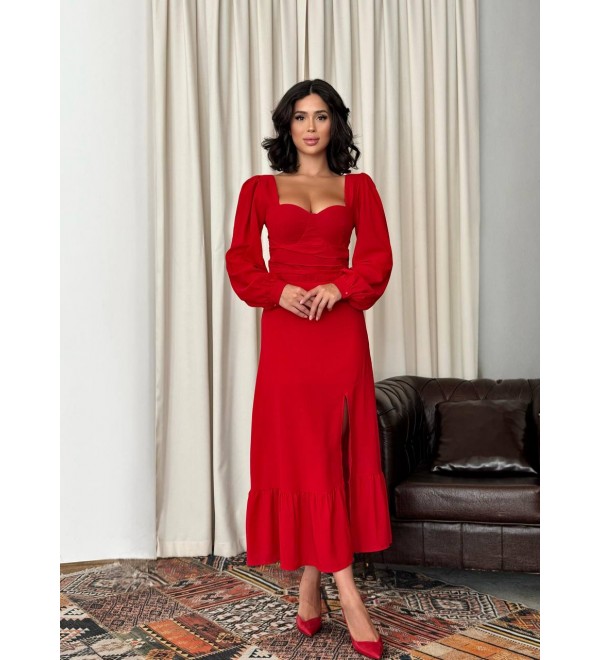 215488 KIRMIZI ELBİSE