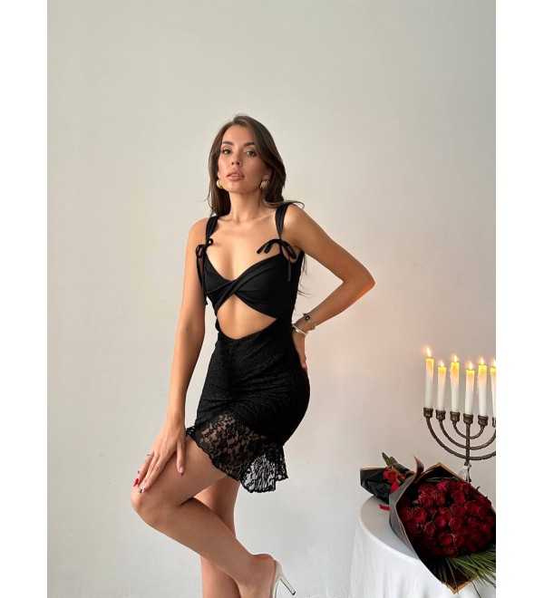 215659 SİYAH ELBİSE DALGIÇ KUMAŞ