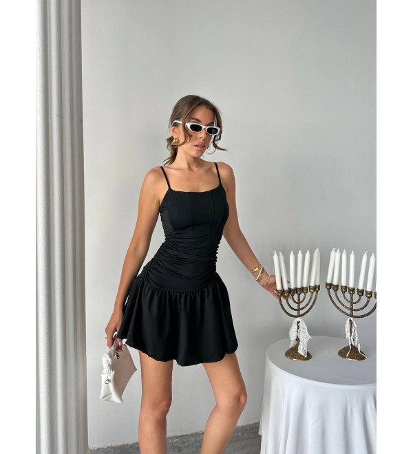 215665 SİYAH ELBİSE LYCRA