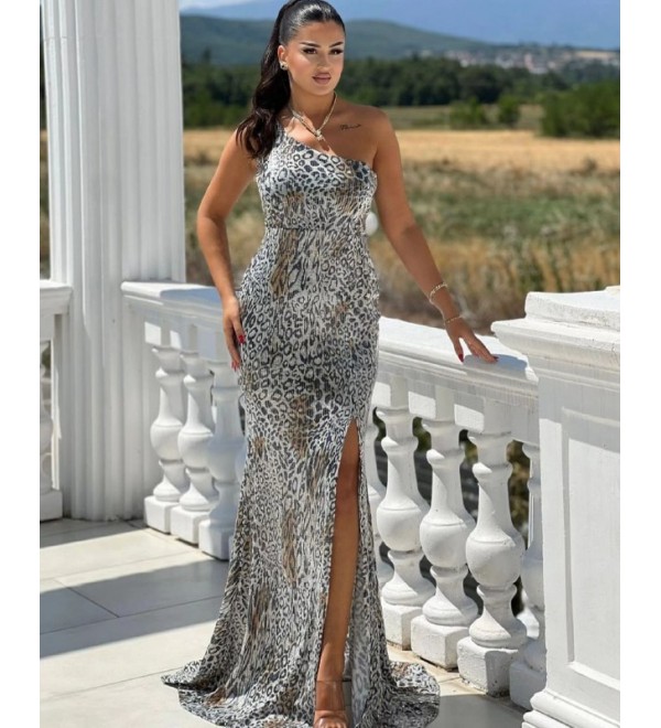 215696 LEOPAR ABİYE FLOWERS KUMAŞ
